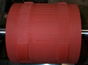large red rubber roll with raised sections